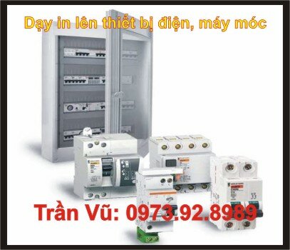 Dạy nghề in lên thiết bị điện, máy móc